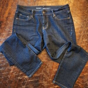 Old Navy Curvy Profile Mid Rise Dark Wash Bootcut Jeans Women's Size 6 Short